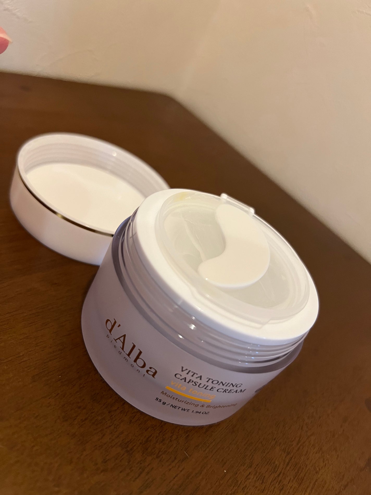 ビタトーニングカプセルクリーム/ダルバ/フェイスクリームを使ったクチコミ(4枚目)