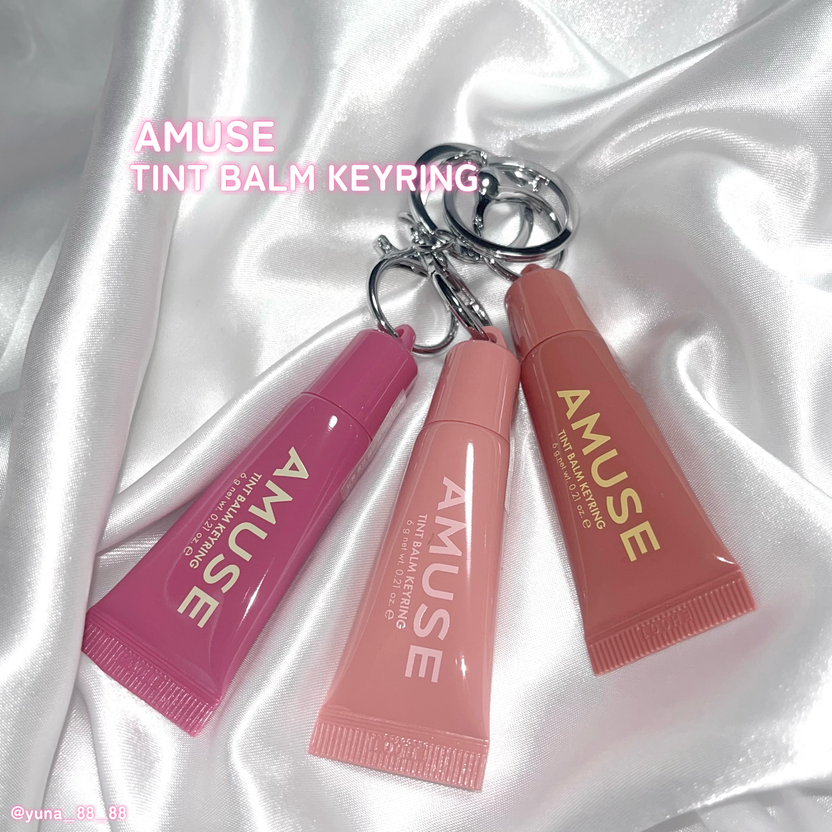 ケア/ティントバームキーリング/AMUSE/リップグロスを使ったクチコミ（2枚目）