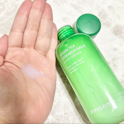 グリーンティー セラミド ミルク エッセンストナー/innisfree/化粧水を使ったクチコミ(2枚目)