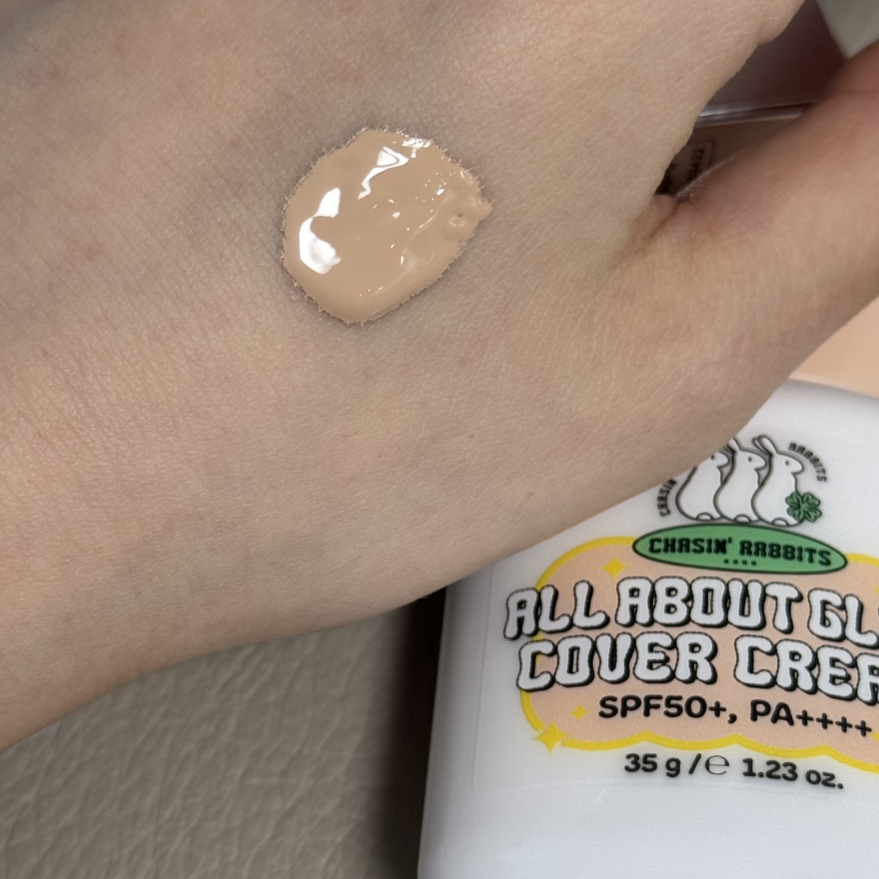 オールアバウトグロウカバークリーム/CHASIN'RABBITS/日焼け止めクリームを使ったクチコミ（2枚目）