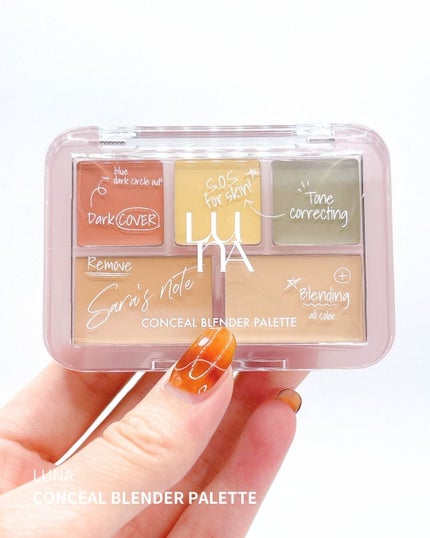 コンシールブレンダーパレット/LUNA/パレットコンシーラーを使ったクチコミ(2枚目)