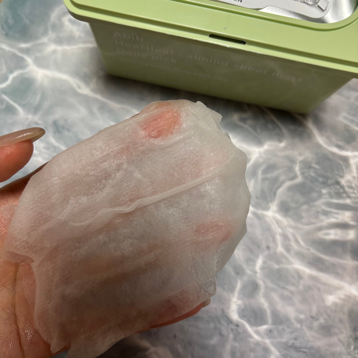 ドクダミシートマスクデイリーピック/Abib /シートマスク・パックを使ったクチコミ(3枚目)