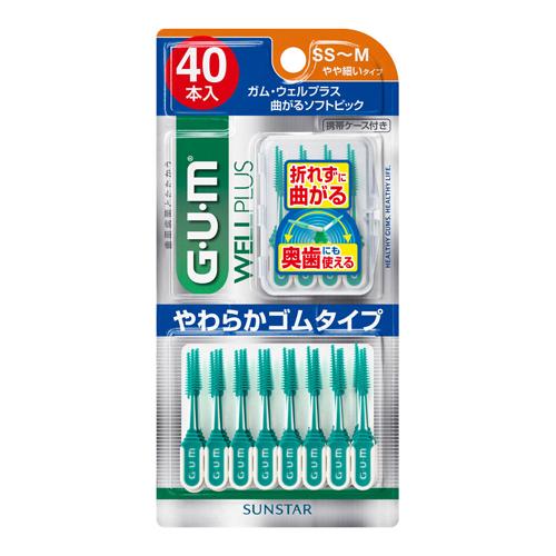 ガム ウェルプラス 曲がるソフトピック SS-M 40本入