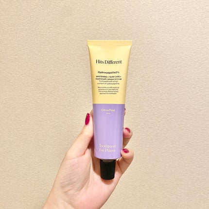 ヒッツディファレント トゥースペースト フォー プラーク/Hits Different/歯磨き粉を使ったクチコミ(4枚目)