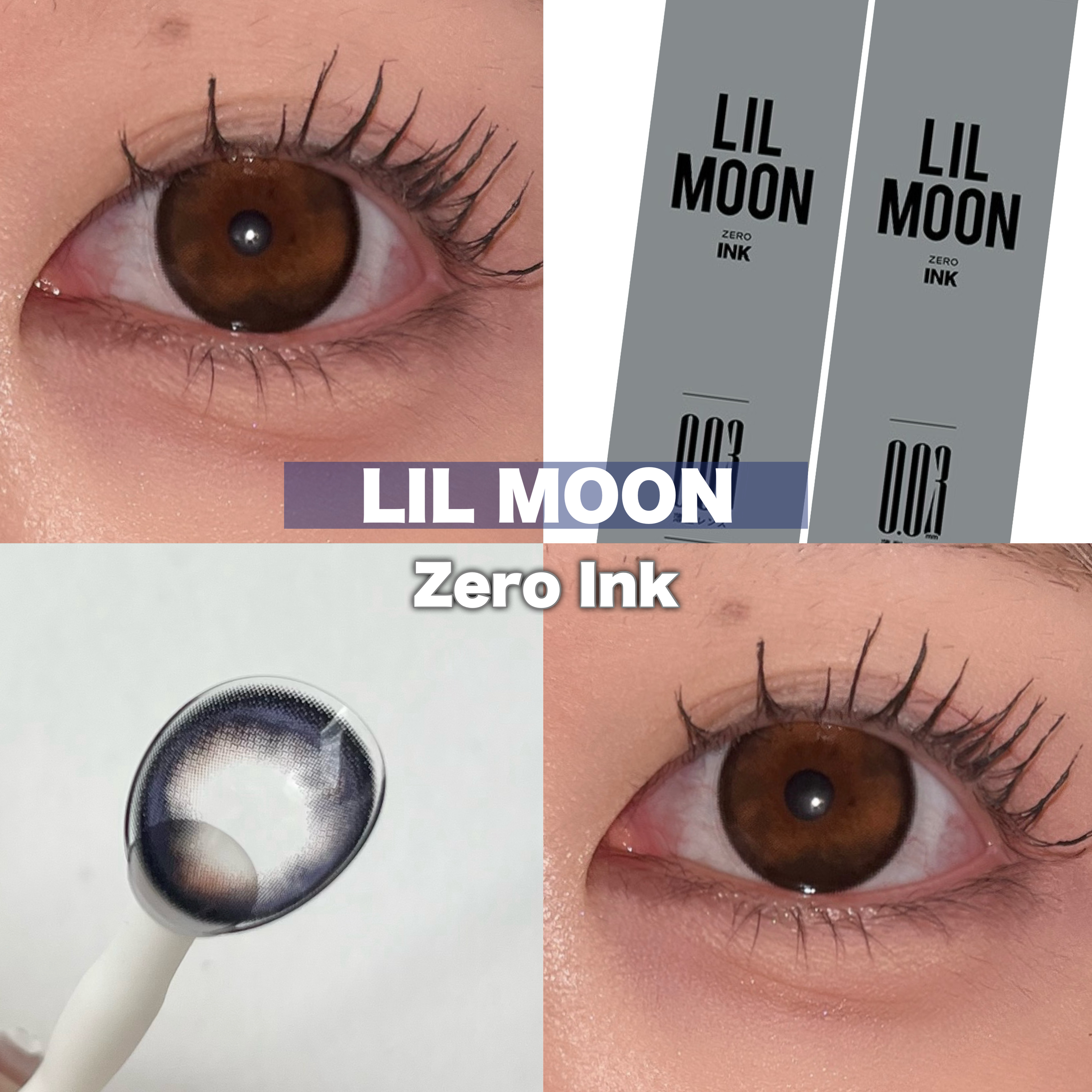 LILMOON 1day 0.03ZERO ゼロインク/LILMOON/ワンデー（１DAY）カラコンを使ったクチコミ（1枚目）