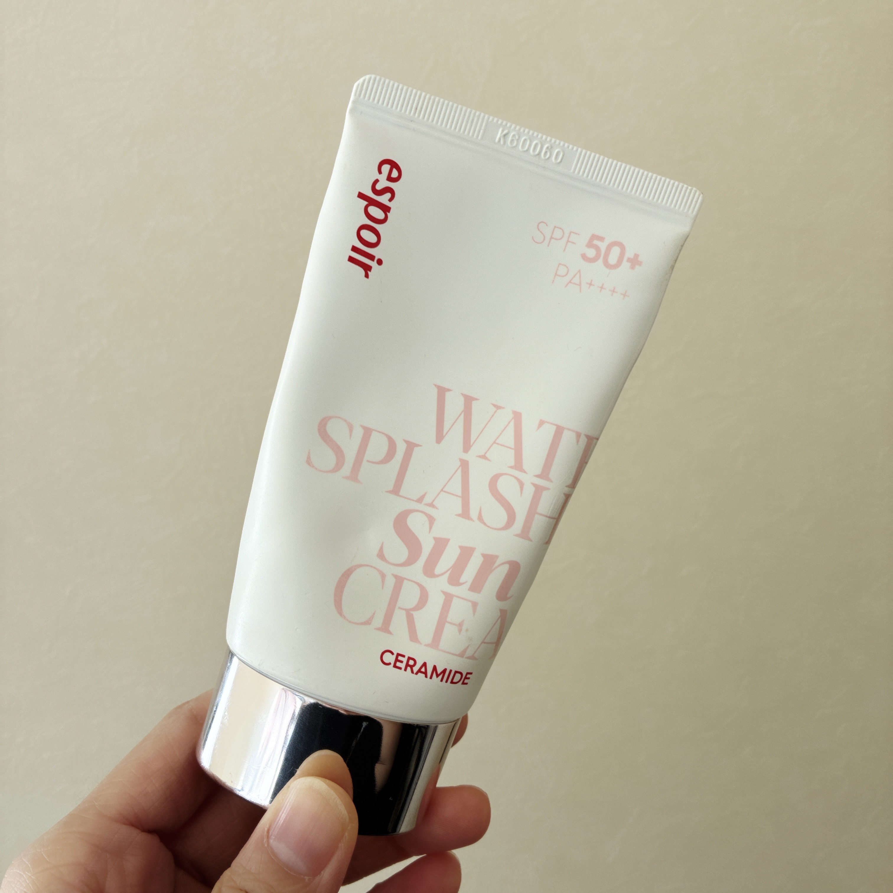 ウォータースプラッシュサンクリーム セラミド/espoir/日焼け止めクリームを使ったクチコミ（1枚目）