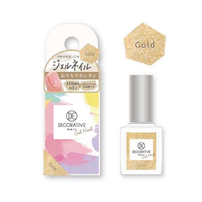 デコラティブ ジェルネイル ゴールド