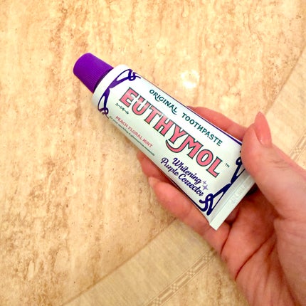 ホワイトパープル歯みがき ピーチフローラルミントの香り ホワイトニングパープルコレクター歯磨き粉/EUTHYMOL/歯磨き粉を使ったクチコミ(2枚目)