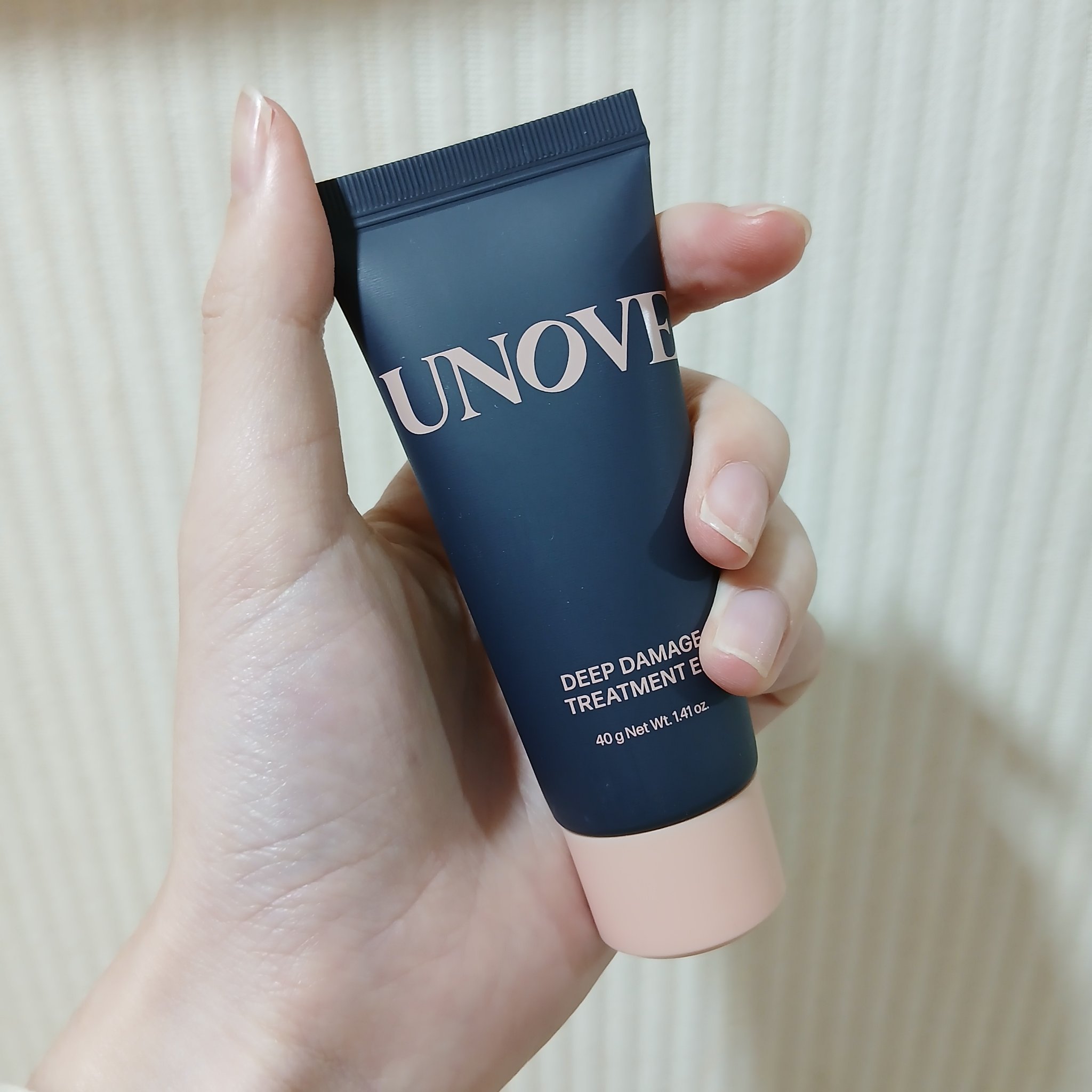 ディープダメージトリートメントEX テンダーブルーム(フレッシュフローラルムスク)/UNOVE/洗い流すヘアトリートメントを使ったクチコミ（1枚目）