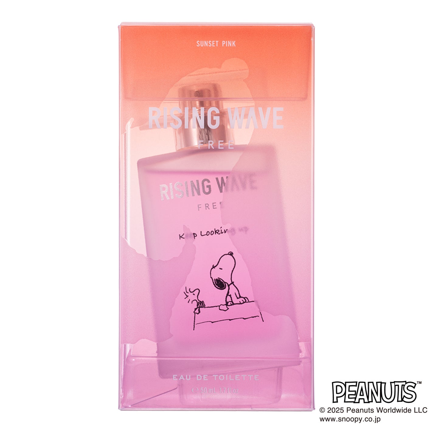 ライジングウェーブ フリー サンセットピンク オードトワレ スヌーピーデザイン