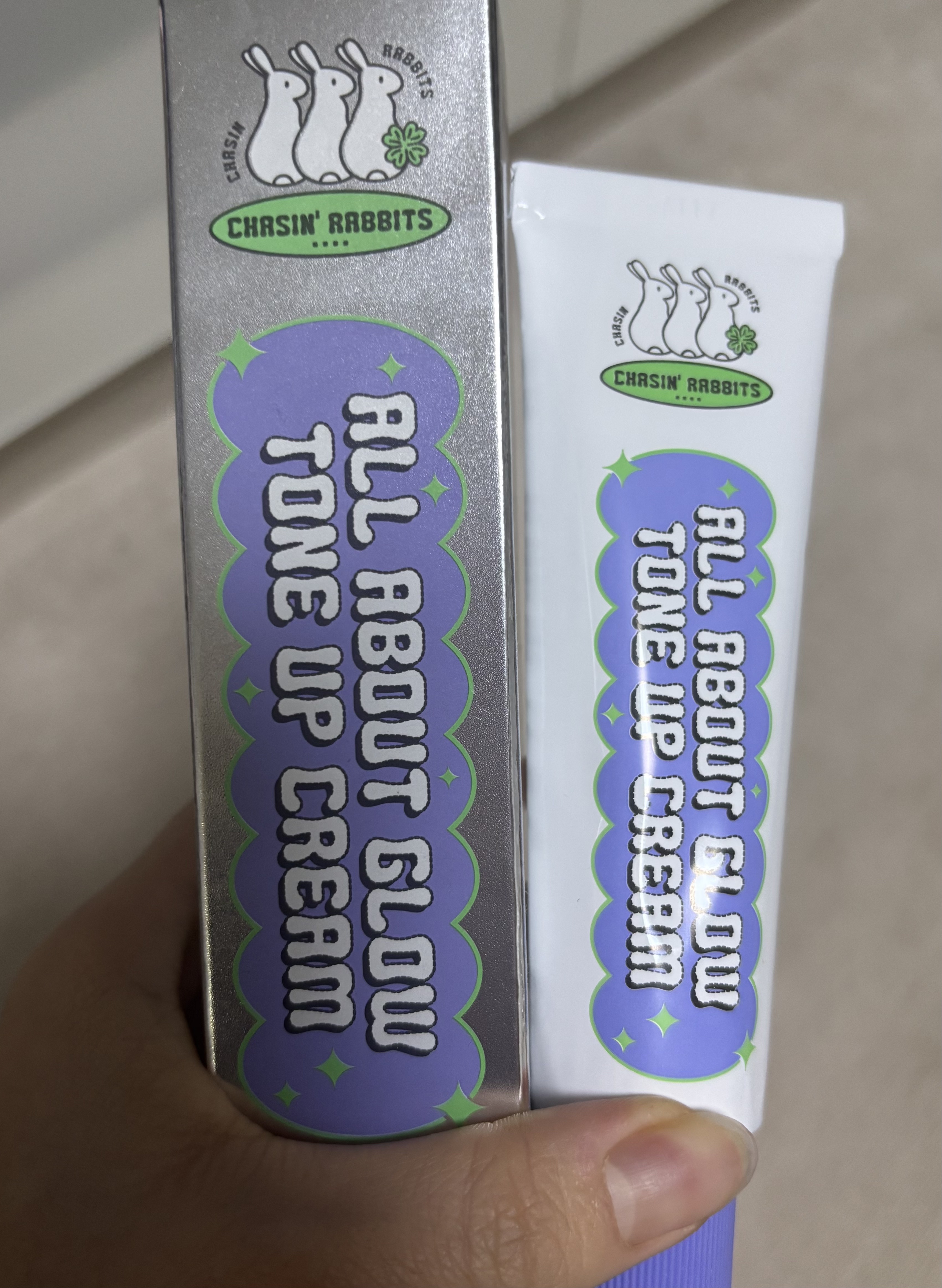 オールアバウトグロウトーンアップクリーム/CHASIN'RABBITS/化粧下地を使ったクチコミ（1枚目）