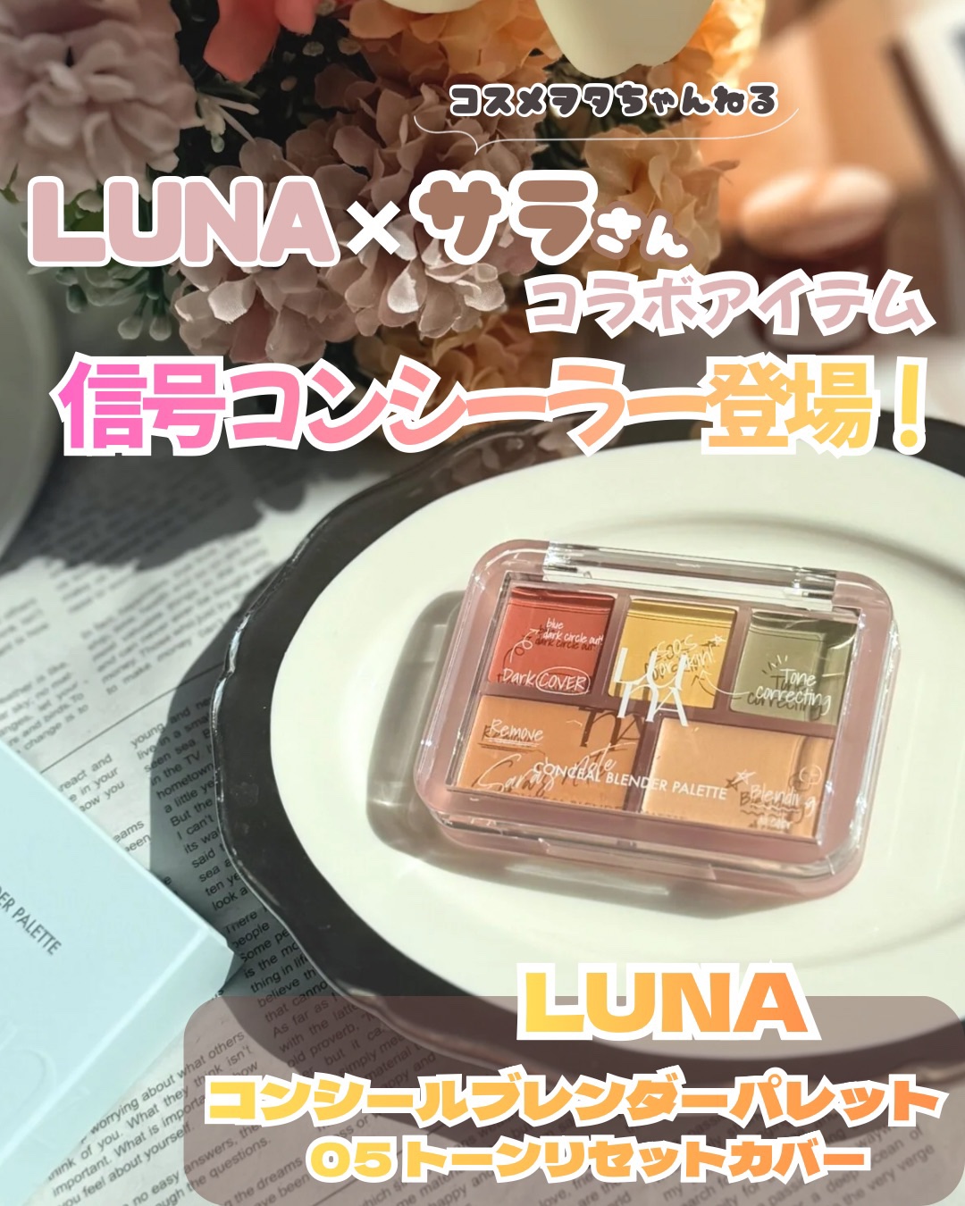 コンシールブレンダーパレット/LUNA/パレットコンシーラーを使ったクチコミ（1枚目）