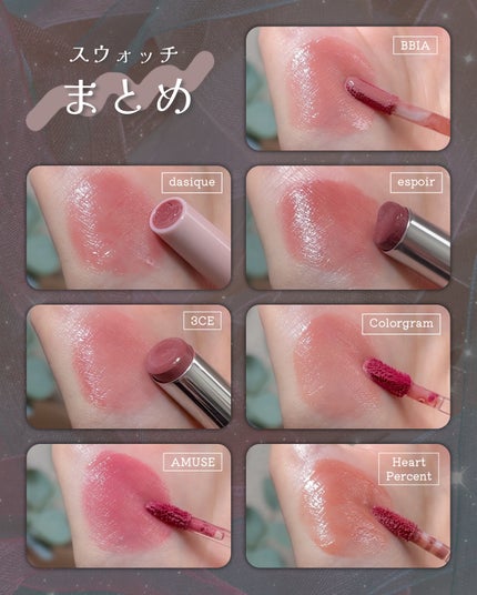 ジェルフィットティント/AMUSE/リップティントを使ったクチコミ(10枚目)