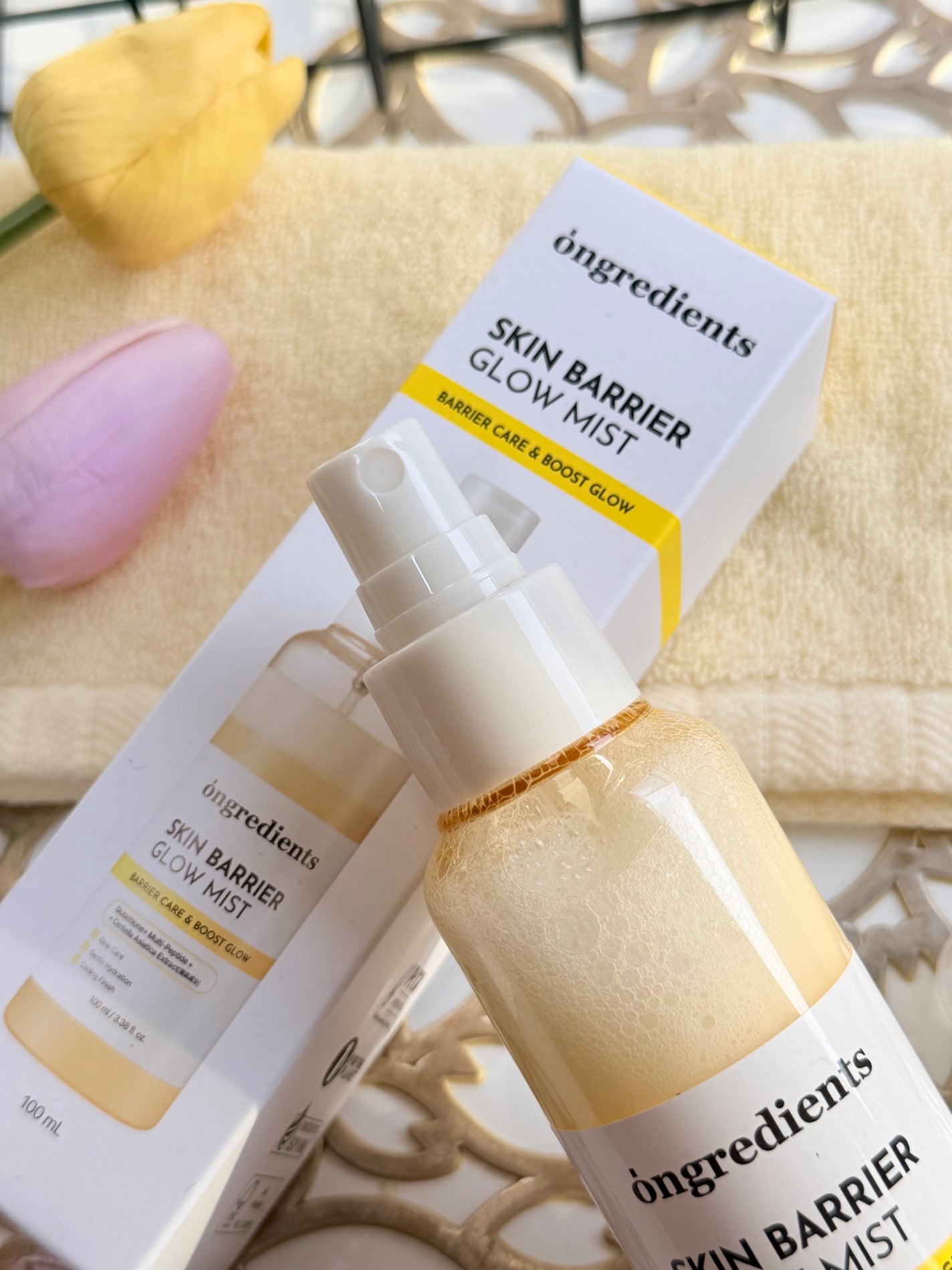 オングリディエンツ スキンバリアグローミスト/Ongredients/ミスト状化粧水を使ったクチコミ(4枚目)