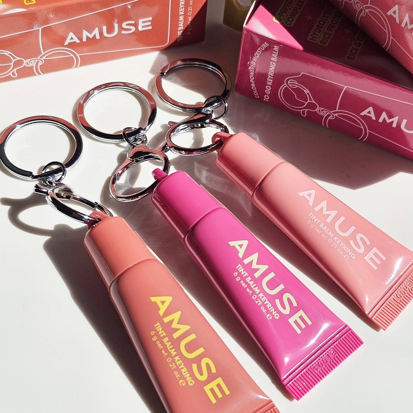ケア/ティントバームキーリング/AMUSE/リップグロスを使ったクチコミ(1枚目)