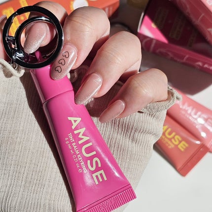 ケア/ティントバームキーリング/AMUSE/リップグロスを使ったクチコミ(5枚目)