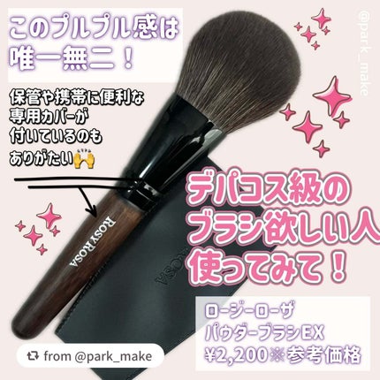 パウダーブラシEX/ロージーローザ/メイクブラシを使ったクチコミ(5枚目)