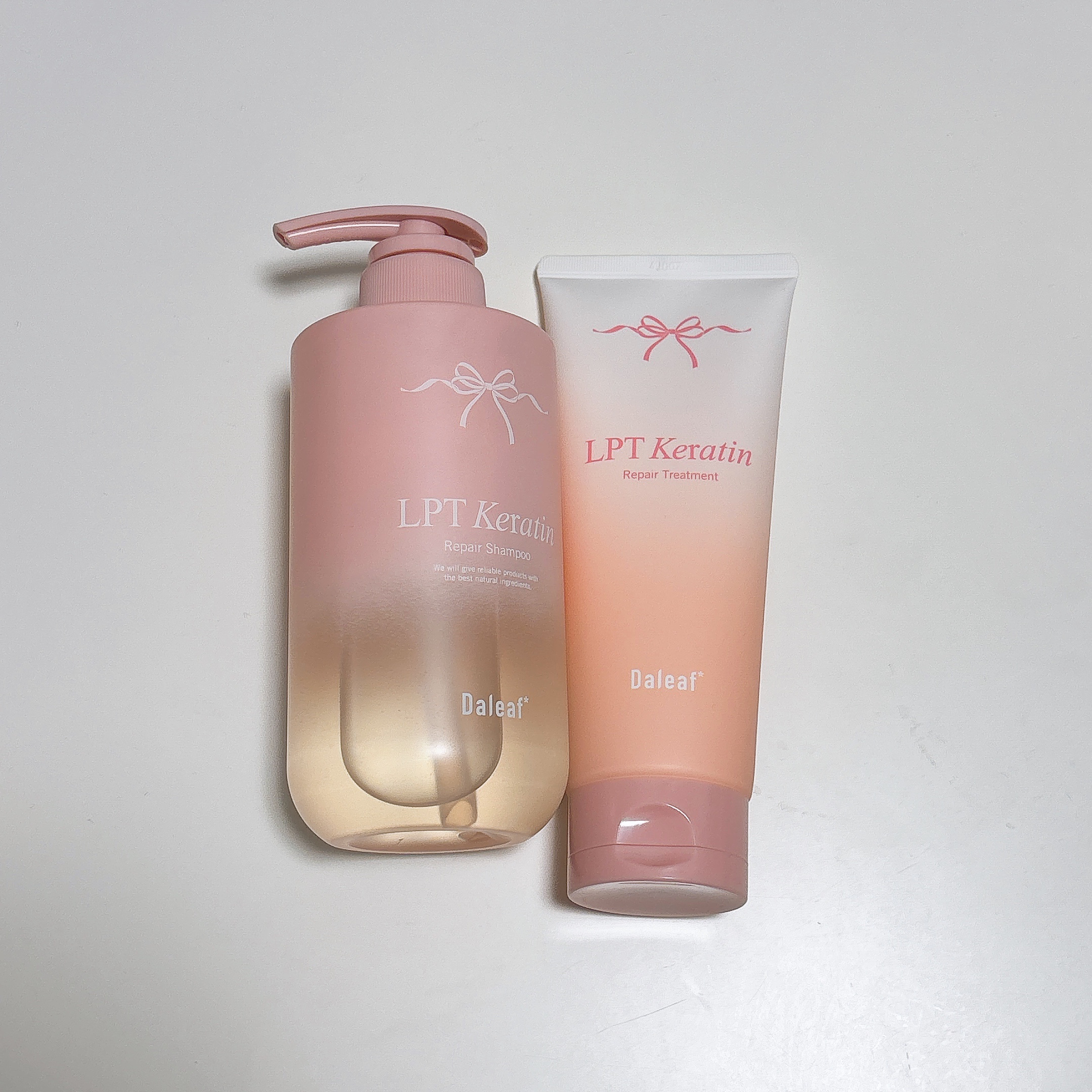 안녕하세요~ 엠입니다!!
こんにちは！えむです☺︎

今回はDaleafのLPTケラチンリペアシャンプー&トリートメントをレビューしていきます！

Daleaf(ダリーフ)は韓国ブランドなのですが、
リニューアル前から巷では有名なシャンプ