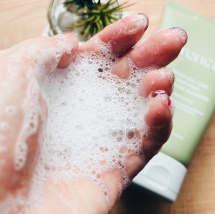 チューブもちソープ グリーン/アレンシア/洗顔フォームを使ったクチコミ(6枚目)