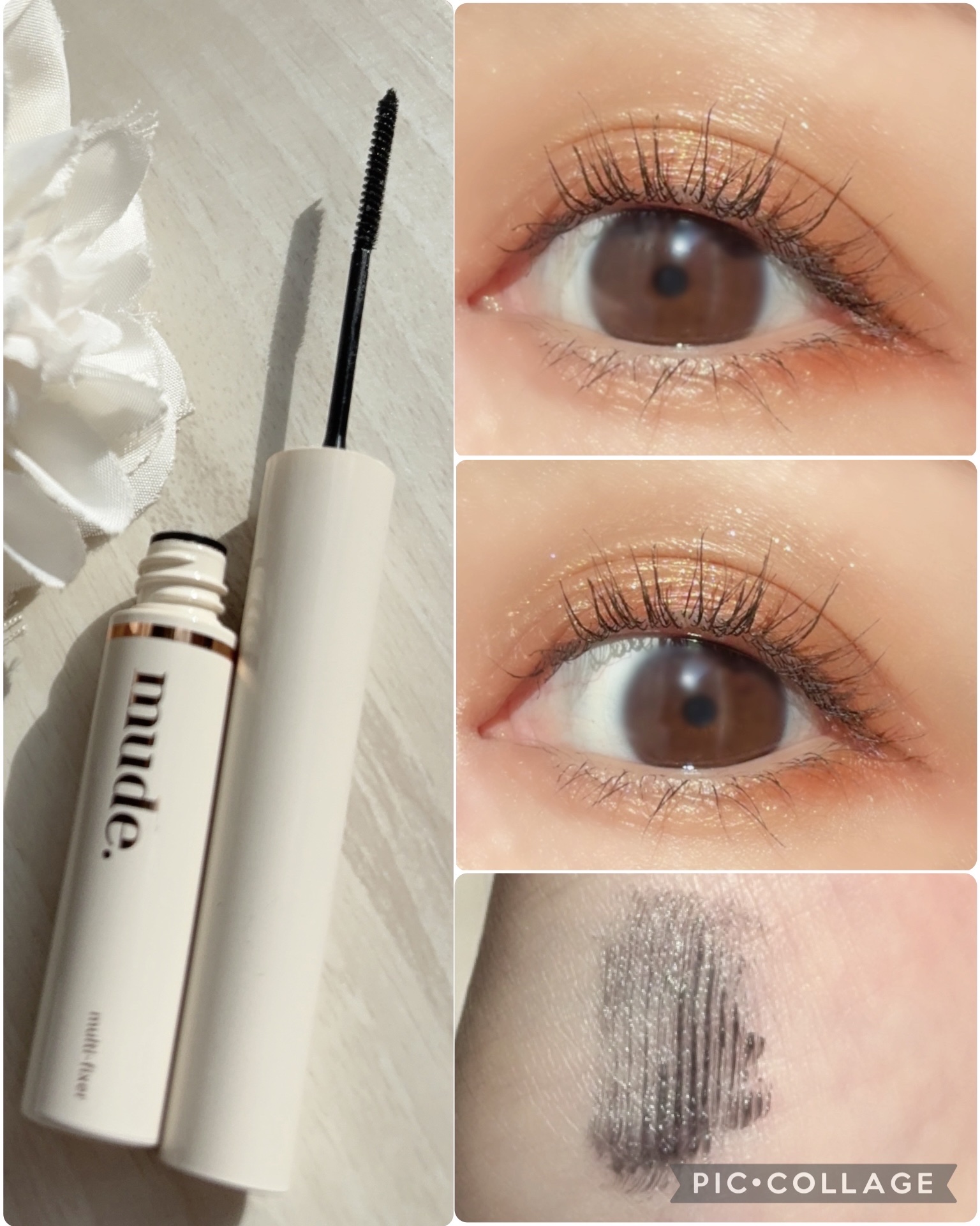 インスパイアマルチフィクサーマスカラ/mude/マスカラ下地を使ったクチコミ（2枚目）