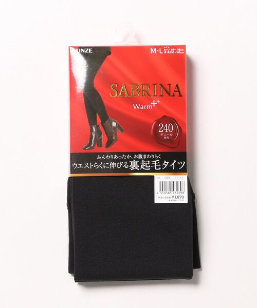 240デニール相当裏起毛タイツ ブラックML