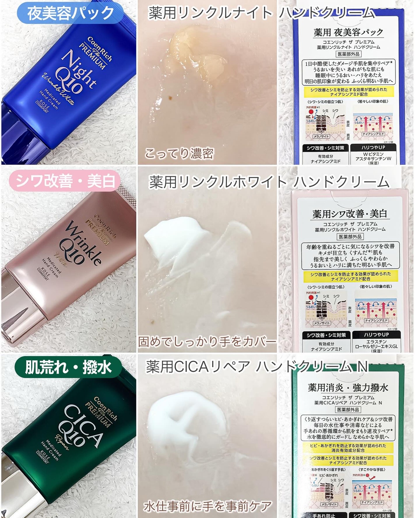 コエンリッチ ザ プレミアム 薬用リンクルホワイト ハンドクリーム/コエンリッチQ10/ハンドクリームを使ったクチコミ(2枚目)