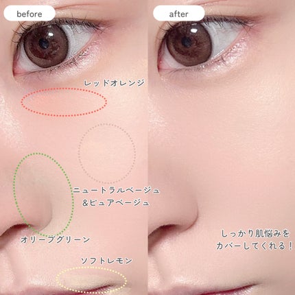 コンシールブレンダーパレット/LUNA/パレットコンシーラーを使ったクチコミ(4枚目)