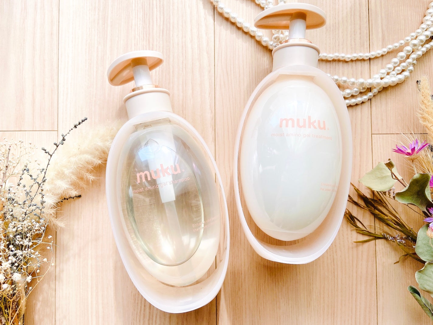 ムク+ モイスト アミノジェル シャンプー/ヘアトリートメント/muku+/市販シャンプーを使ったクチコミ(2枚目)