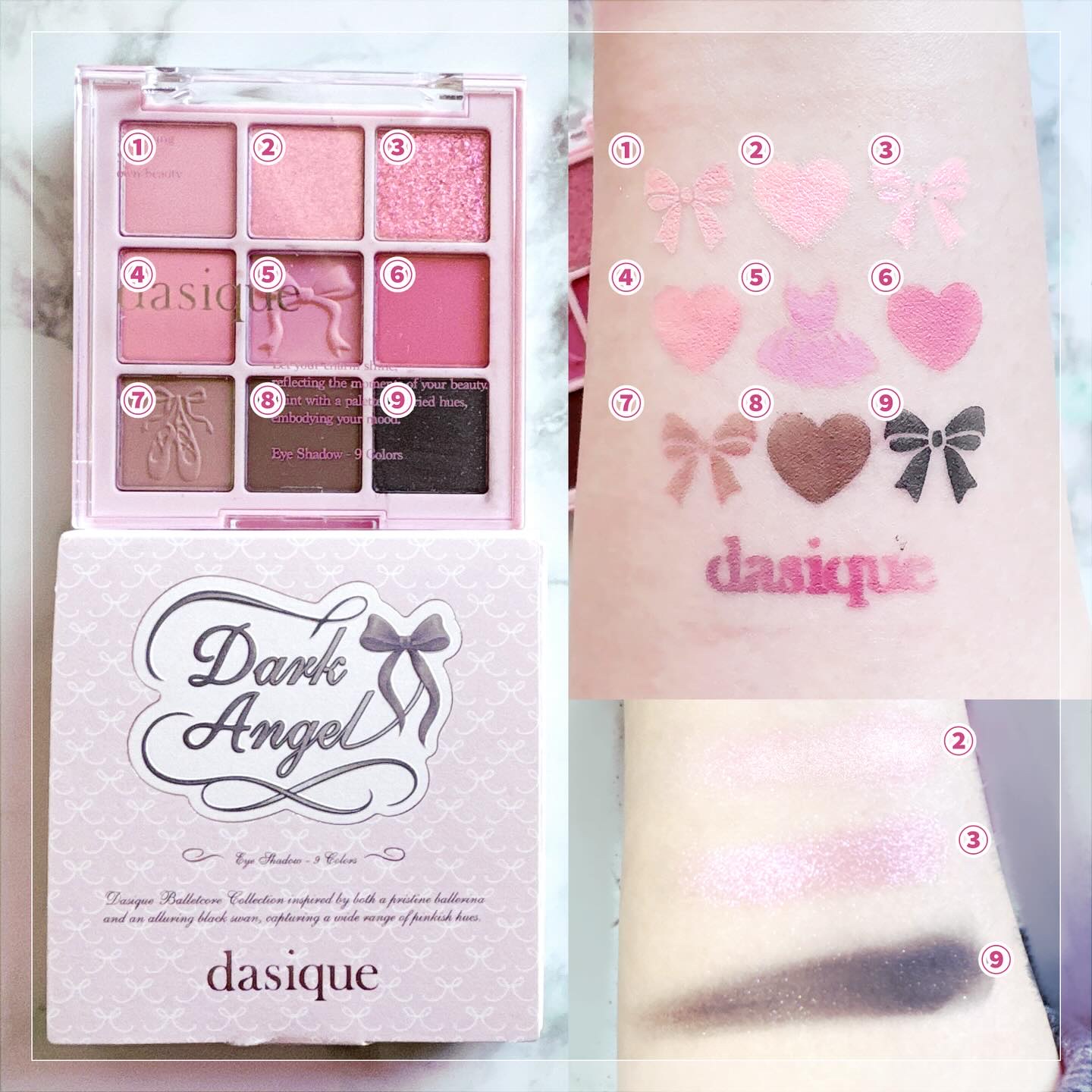 シャドウパレット/dasique/アイシャドウパレットを使ったクチコミ（3枚目）