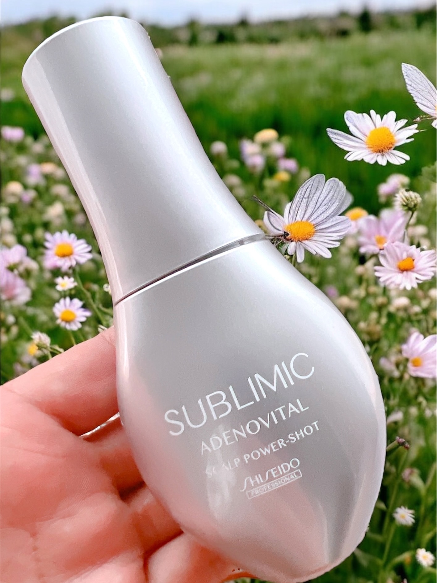 .
⁡
サブリミック 
アデノバイタル スカルプ パワーショット
⁡
ボリュームやハリ、コシのない髪用の育毛エッセンス。
髪を洗った後に水気を拭き取り、頭皮に直接スプレーします。
1日2回頭全体で15プッシュが目安。
スプレーして頭皮を軽く