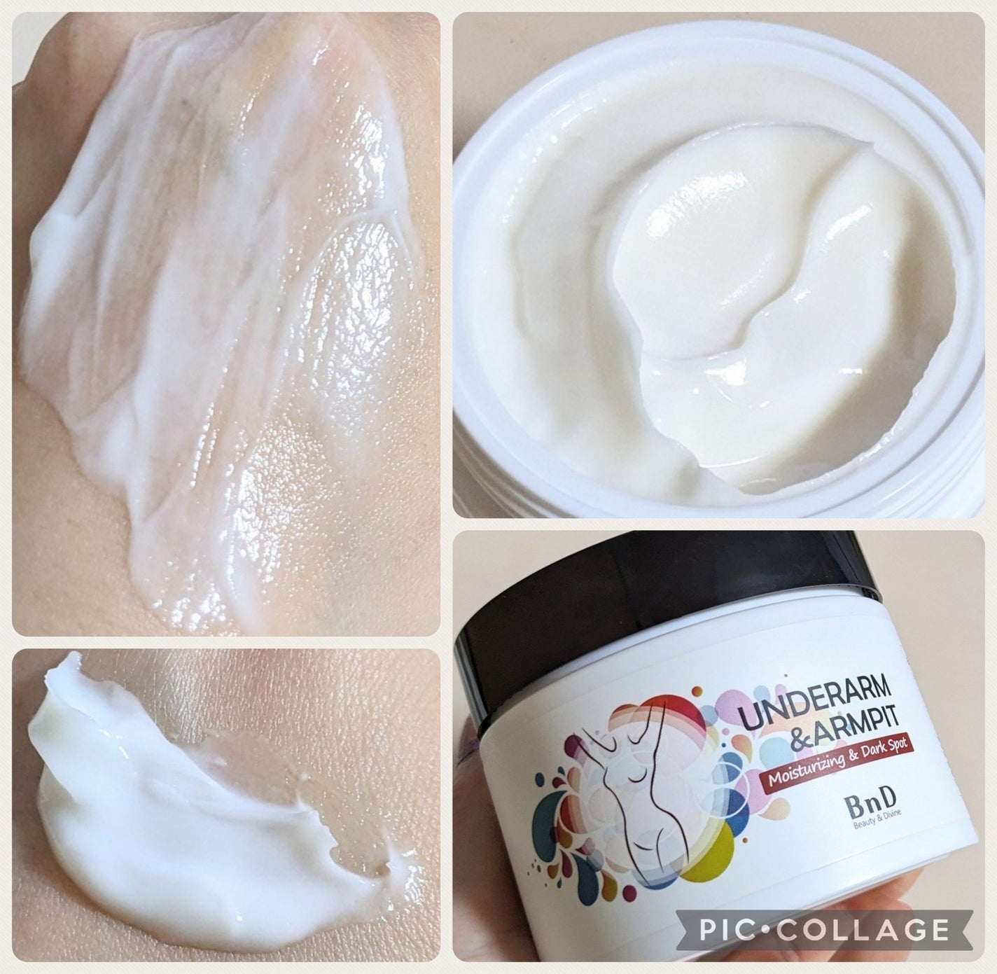 BnDアンダーアームクリーム(ボディクリーム)/BnD/デリケートゾーンケアを使ったクチコミ(2枚目)