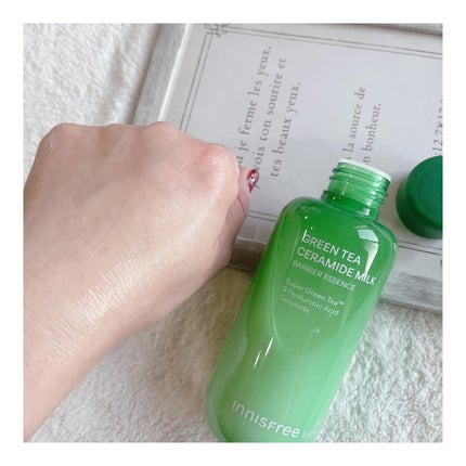 グリーンティー セラミド ミルク エッセンストナー/innisfree/化粧水を使ったクチコミ(5枚目)