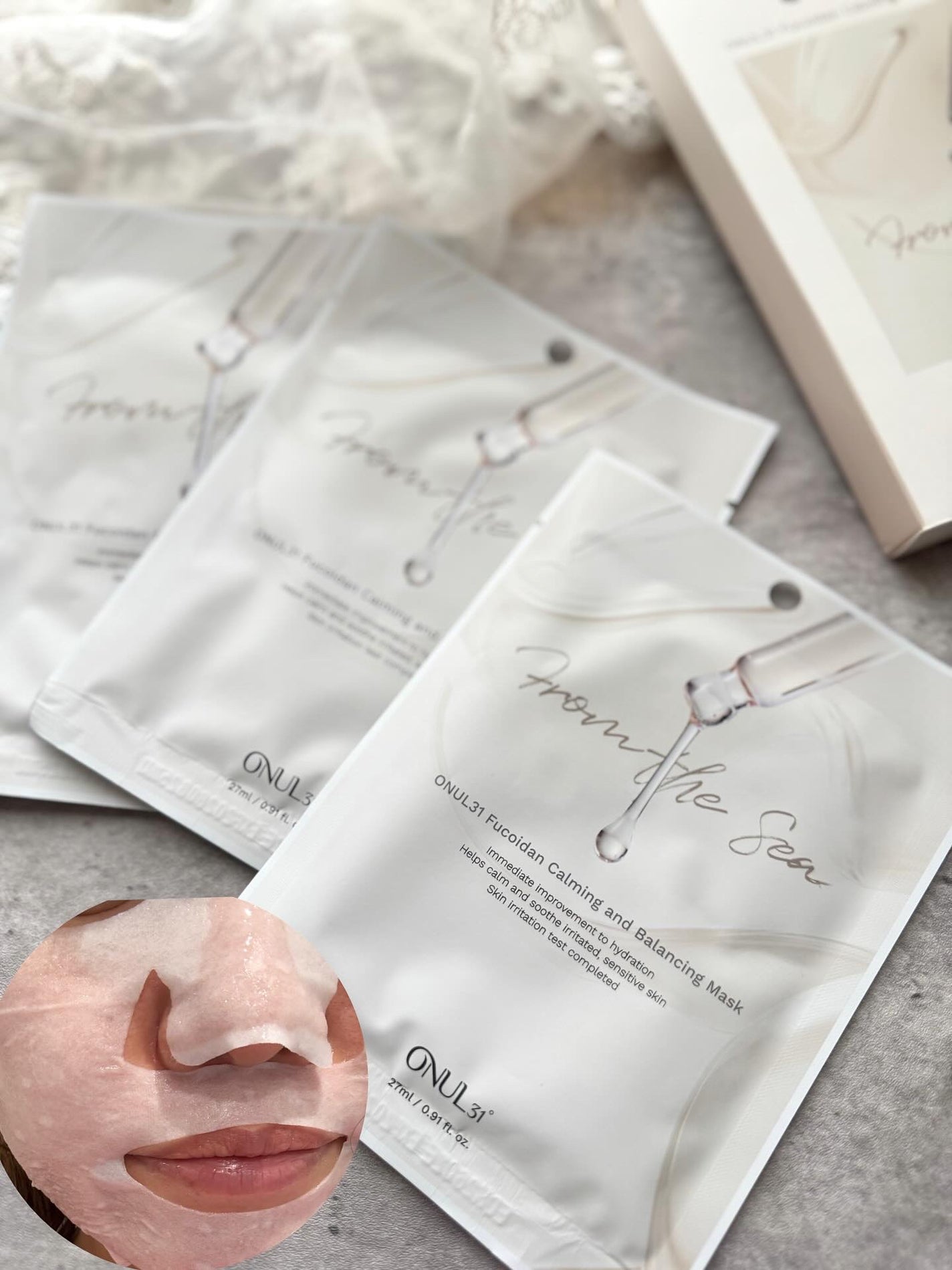 フコイダンカーミング&バランシングマスク/ONUL31/シートマスク・パックを使ったクチコミ(1枚目)