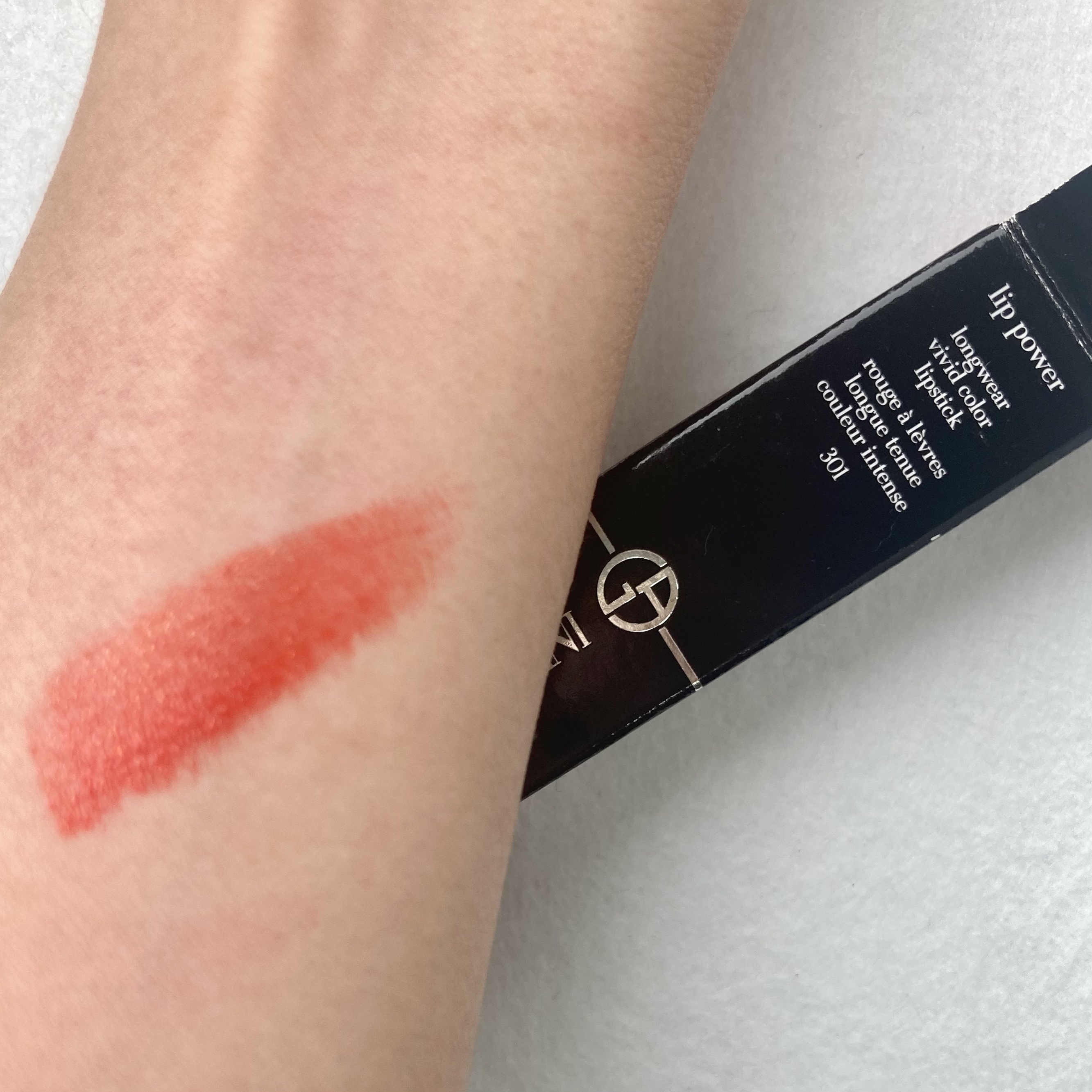 リップ パワー #301/ジョルジオ アルマーニ ビューティ/口紅を使ったクチコミ（2枚目）