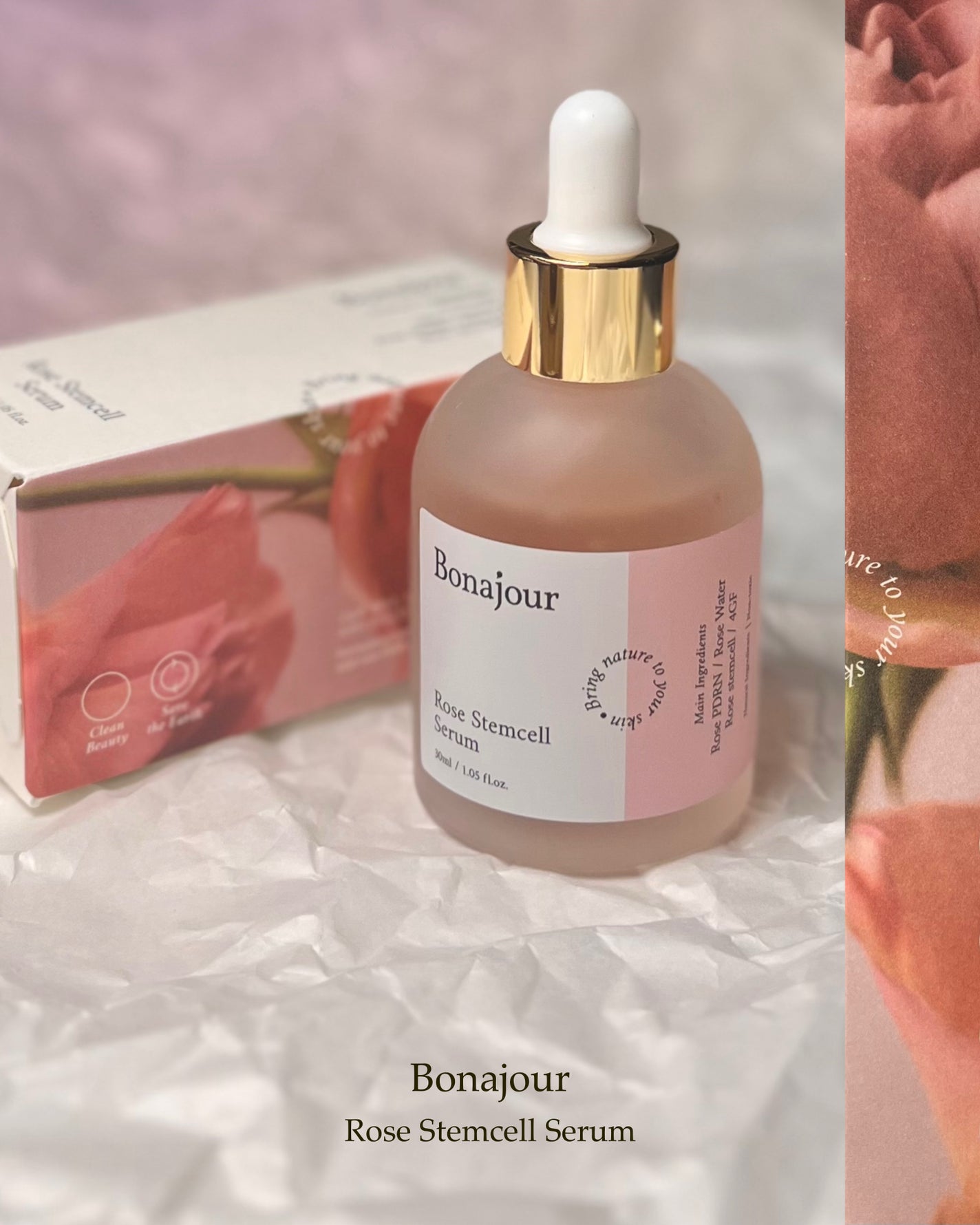 ローズステムセルセラム/Bonajour/美容液を使ったクチコミ(2枚目)