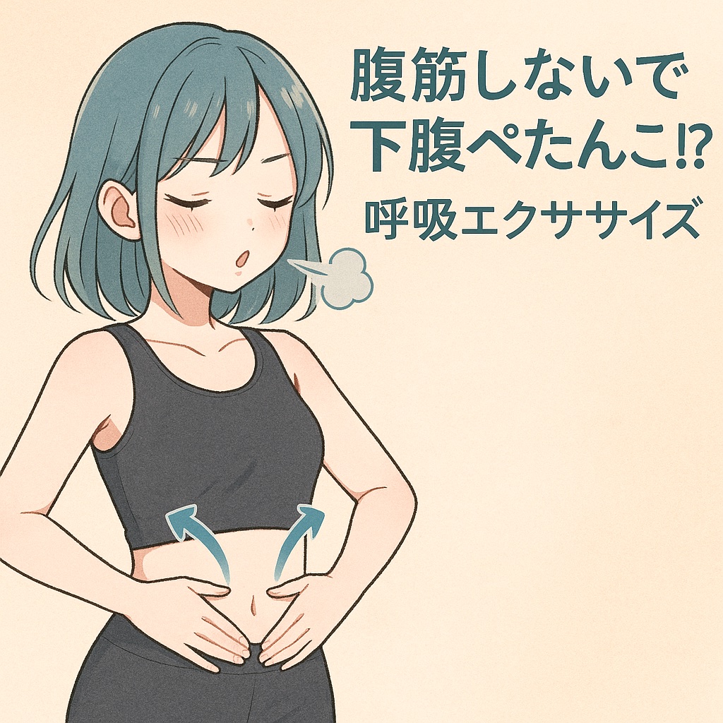 「ズボラさんもできる！1日1分お腹へこませ法」

ジムでも人気だったのが「ドローイン」で引き締める方法！
テレビ見ながらでもできて、効果ありだからおすすめ♡

【やり方】
①背筋を伸ばす
②鼻から息を吸って、お腹を膨らませる
③口から細く長