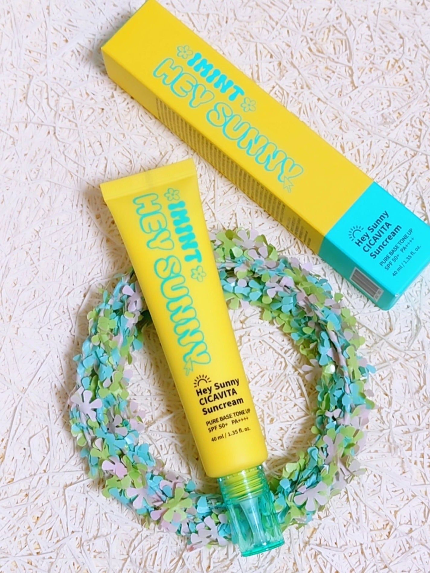 HEY SUNNY SUN CREAM ヘイサニーサンクリーム/IMINT/日焼け止めクリームを使ったクチコミ(1枚目)