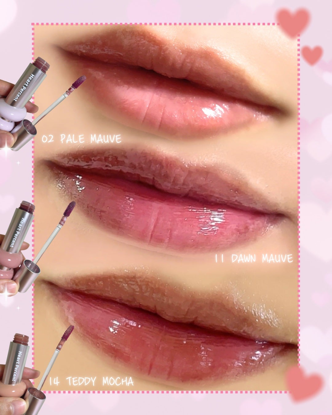 ドットオンムードワンウェイグロイティント/Heart Percent/リップティントを使ったクチコミ(3枚目)