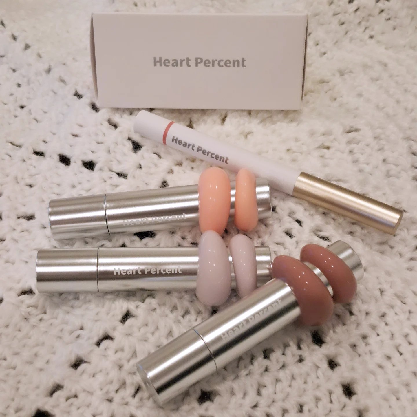 ドットオンムードワンウェイグロイティント 09 ピーチミルク/Heart Percent/リップティントを使ったクチコミ（1枚目）