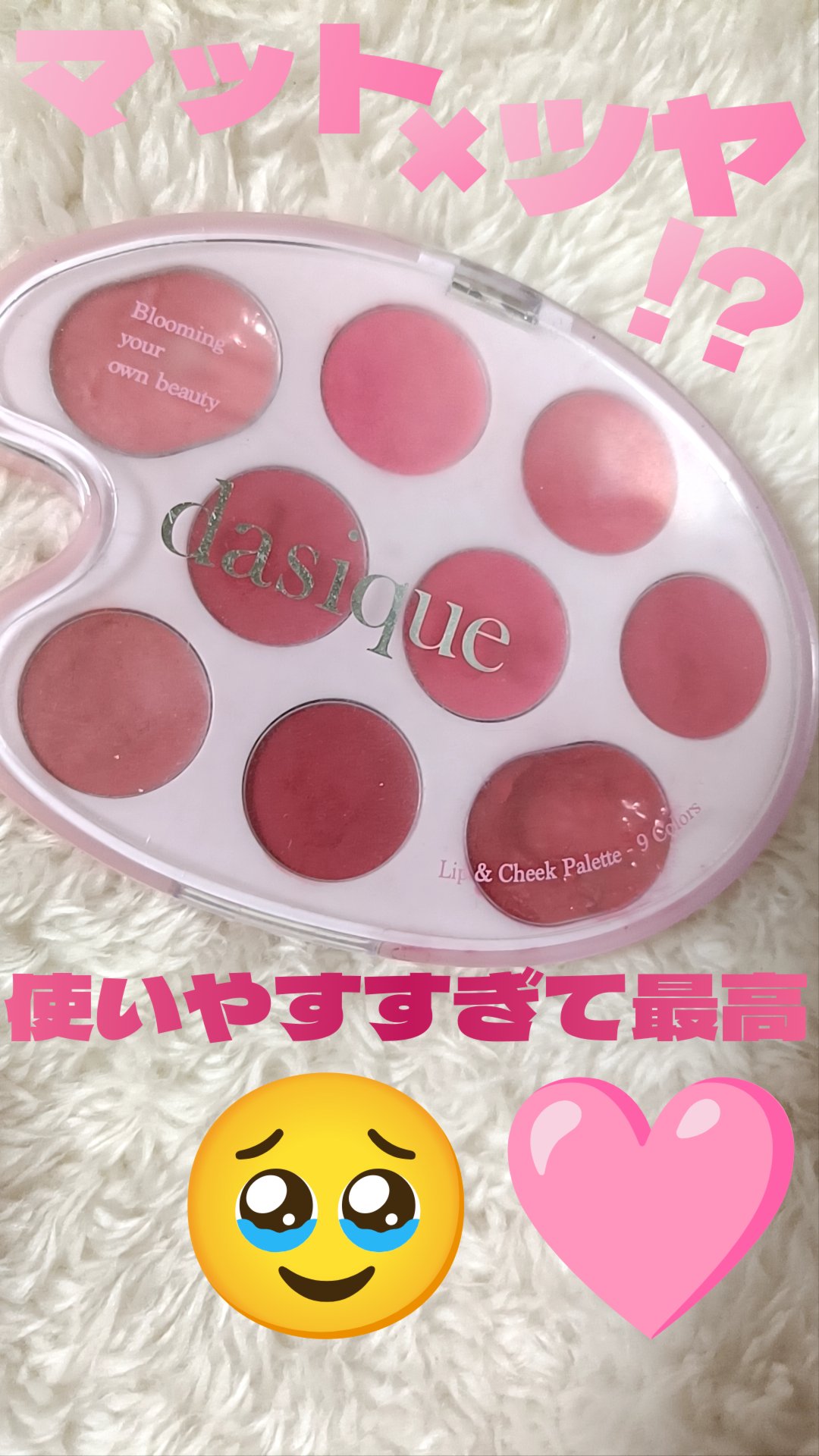 ムードペインティングリップアンドチークパレット/dasique/マルチパレットを使ったクチコミ（1枚目）