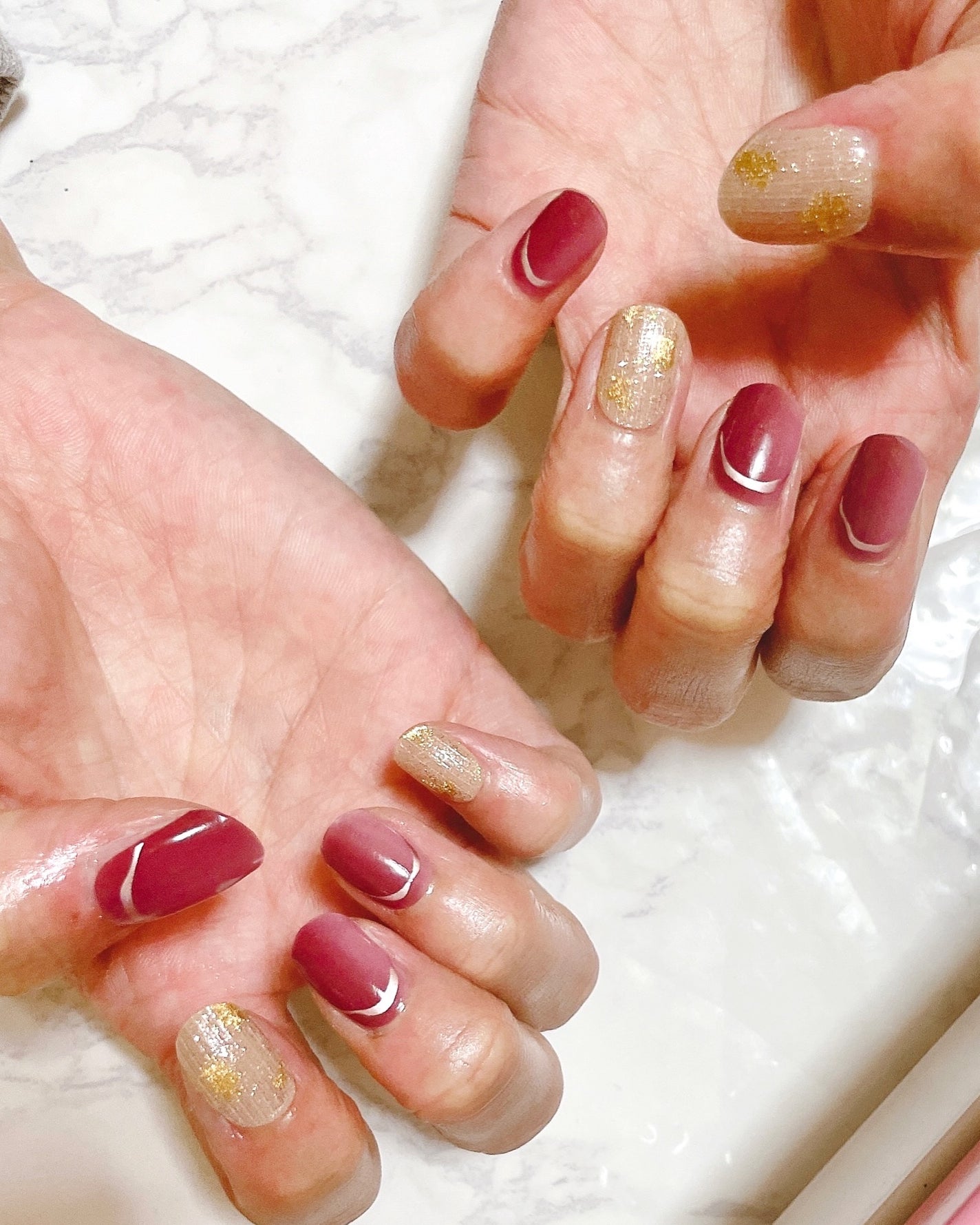 s0n0ka on LIPS 「💟おうちで簡単セルフジェルネイル💟ohora(オホーラ)のジェ..」(2枚目)