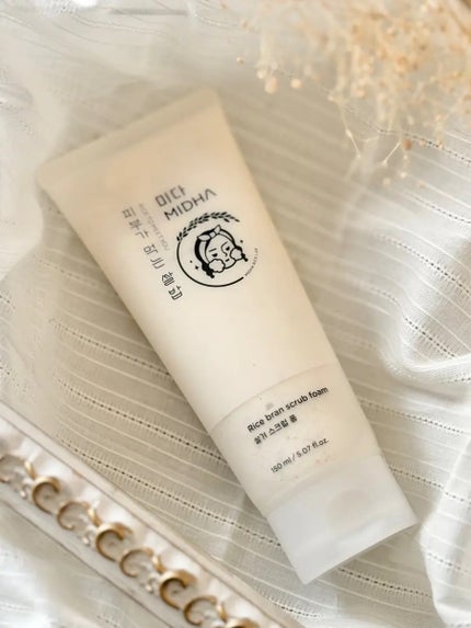 米ぬか スクラブ クレンジング 洗顔フォーム/MIDHA/洗顔フォームを使ったクチコミ(4枚目)