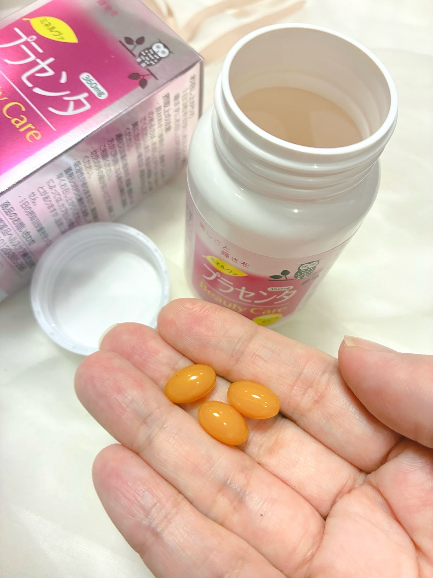 𝐥𝐢𝐬𝐚.𝟏𝟔𝟓𝟔 美容ライター on LIPS 「ミネルヴァプラセンタ90粒(約30日分)1日3錠小粒タイプ匂い..」(2枚目)