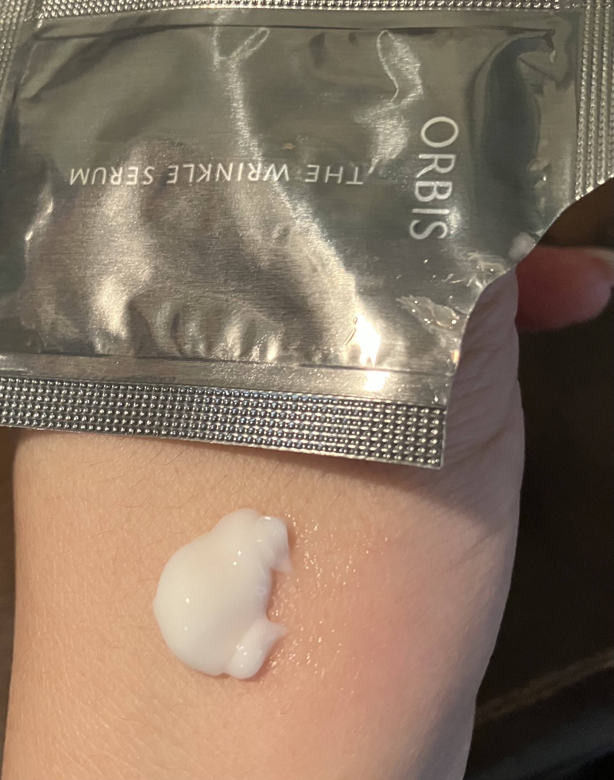 オルビス オルビス ザ リンクルセラムのクチコミ「美容液、なのね？クリームみたいだからスキンケアの最後に使いたい気分。この後にまたフェイスクリー.....」（2枚目）