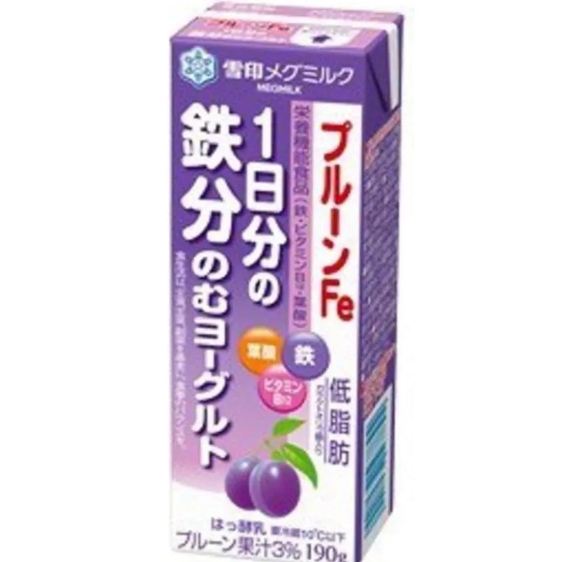 プルーンFe 1日分の鉄分 のむヨーグルト/雪印メグミルク/飲むヨーグルトを使ったクチコミ(1枚目)