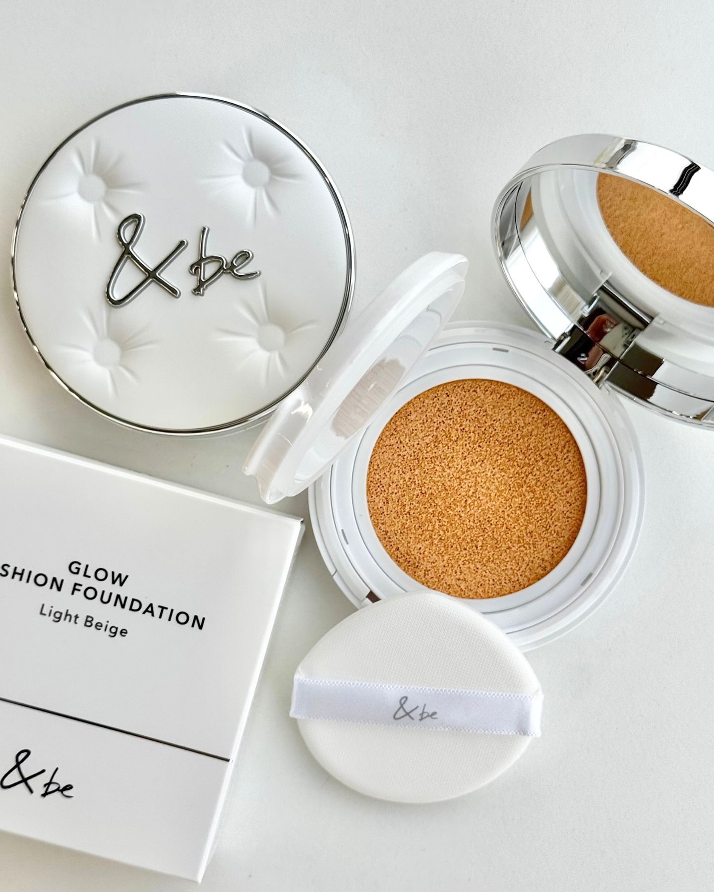 ＆be ＆be グロウクッションファンデーションのクチコミ「【#アンドビー】うるおい溢れる“発光生ツヤ肌”が叶う、新クッションファンデーションが登場✨🌼　.....」（1枚目）