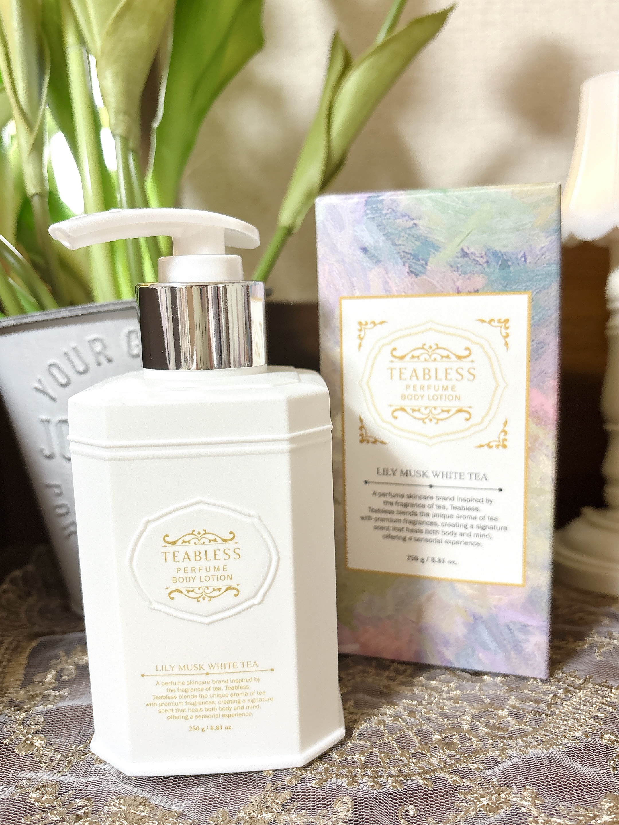 パフュームボディローション リリィムスクホワイトティー/TEABLESS/ボディローションを使ったクチコミ（1枚目）