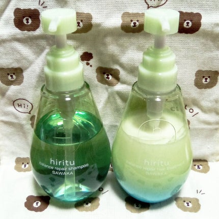 ヒリツ バランスリペア サワカ リミテッドセット/hiritu/市販シャンプーを使ったクチコミ(2枚目)
