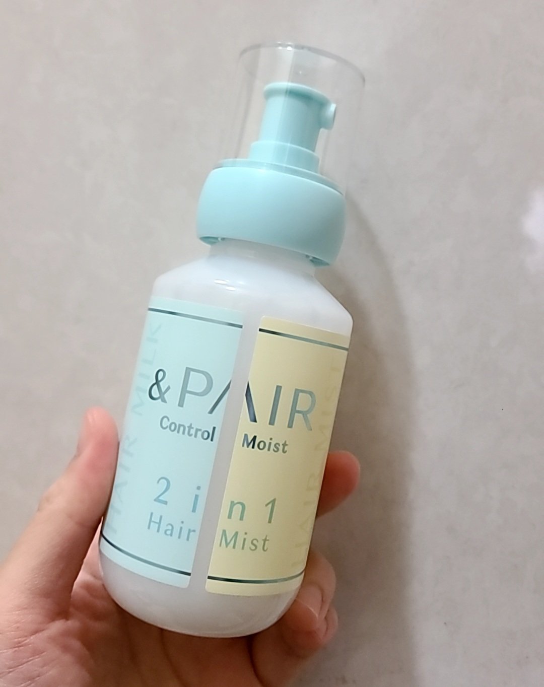 アンドペア コントロール モイスト 2in1 ヘアミルクミスト/&PAIR/ヘアミストを使ったクチコミ（1枚目）