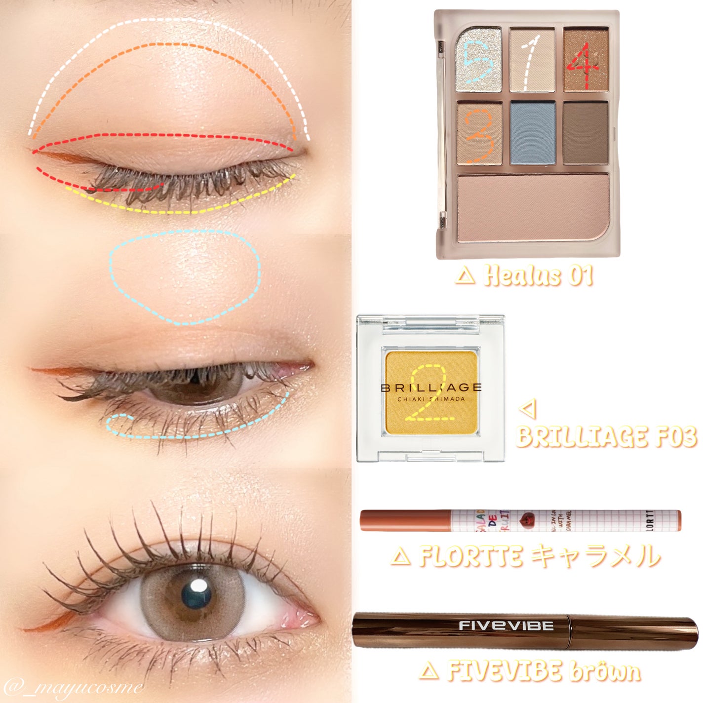 サラダdeフルーツカラーリキッドアイライナーWP/FLORTTE/リキッドアイライナーを使ったクチコミ(2枚目)